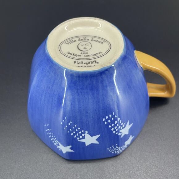 Pfaltzgraff Villa Della Luna Rare Teacup 2004 Dancing w/the Moon Kolpen/Tiegreen - Picture 5 of 7